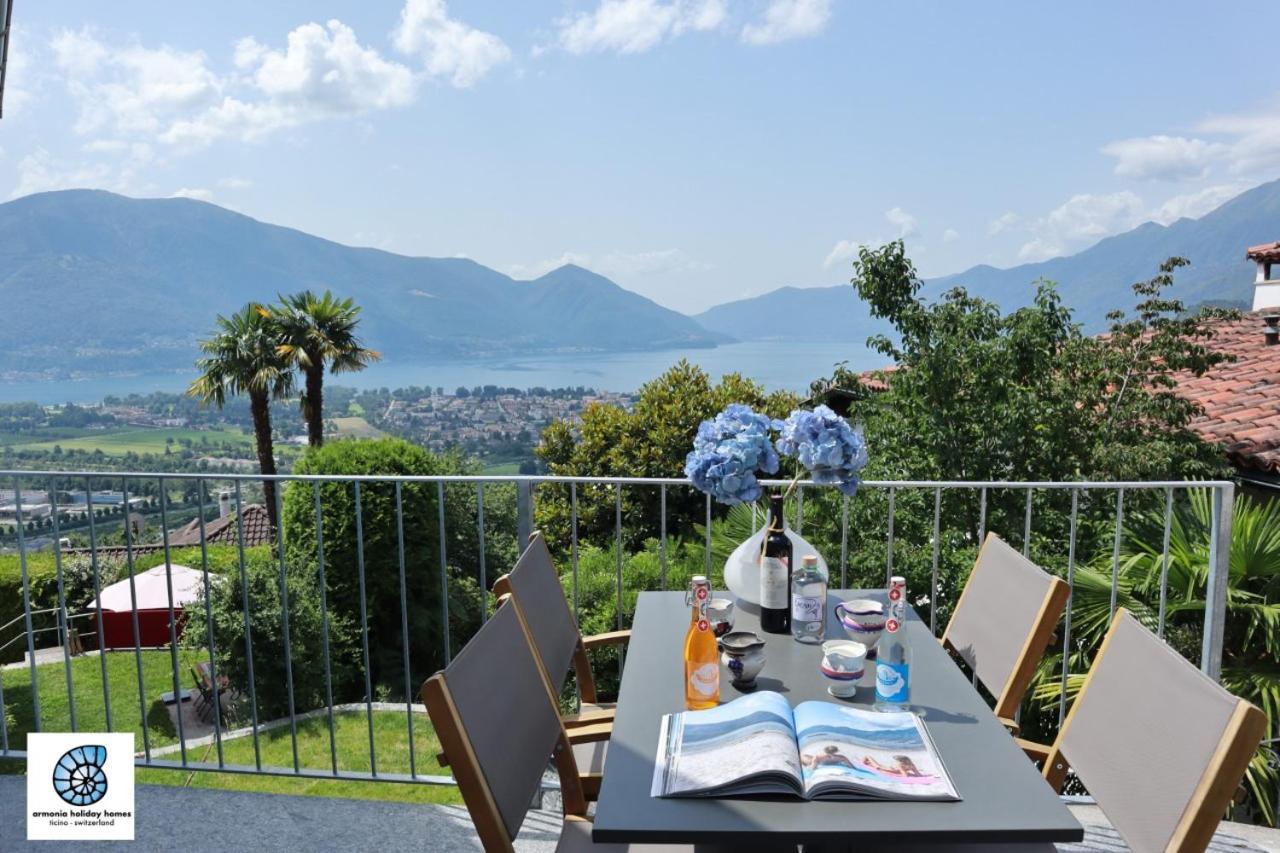 Casa Teatro Panoramico 5 Star Holiday House Locarno Bagian luar foto