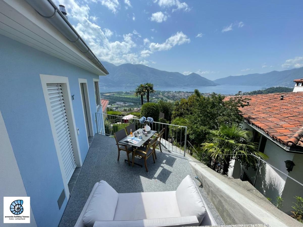 Casa Teatro Panoramico 5 Star Holiday House Locarno Bagian luar foto